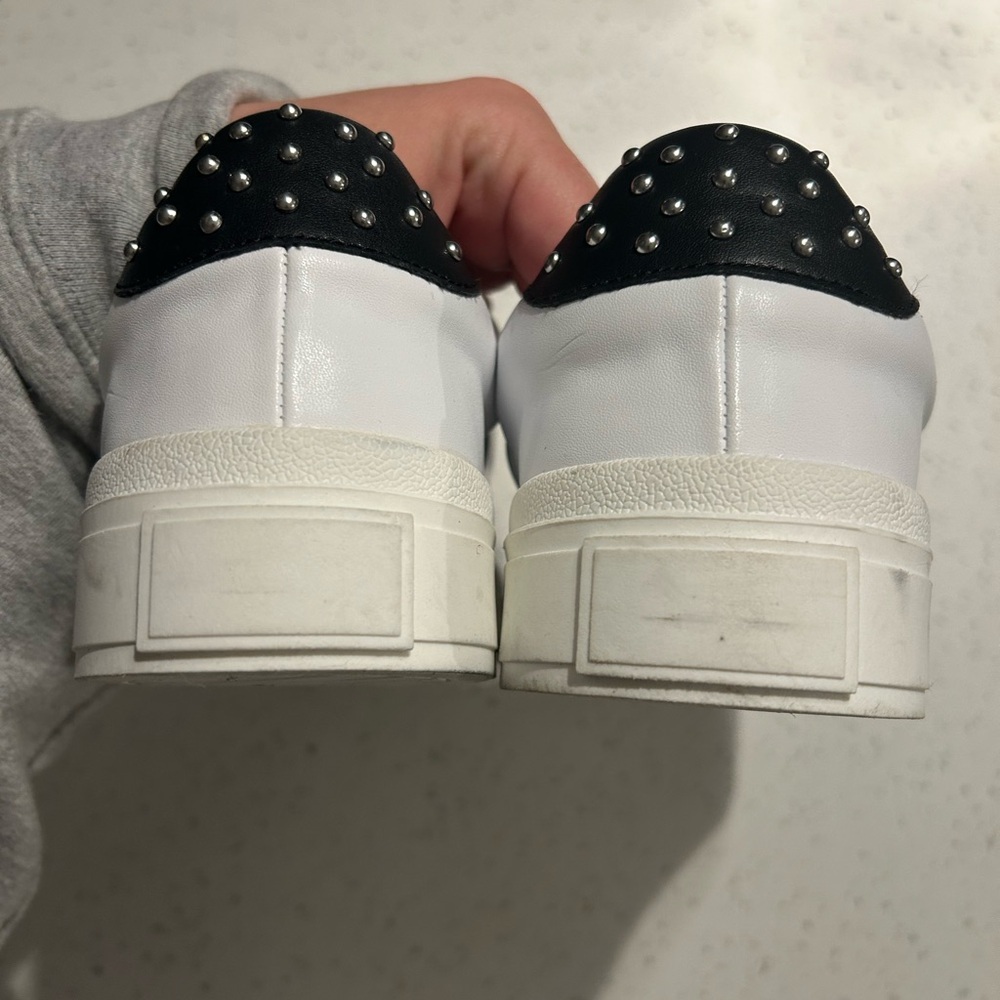 J / Slides GENNIE White Leather - Picture 5 of 10